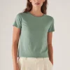 PATRICK ASSARAF Sublime Reactive Pima Cotton Stretch Slim T-Shirt | Women T-Shirts