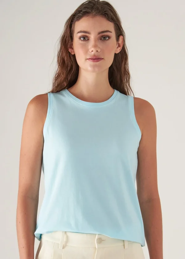 PATRICK ASSARAF Sublime Reactive Pima Cotton Stretch Boyfriend Tank | Women T-Shirts