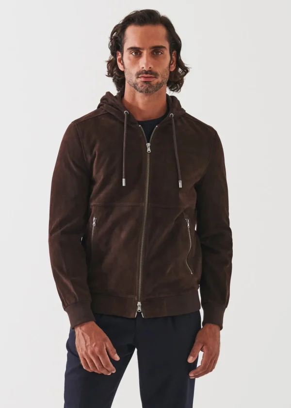 PATRICK ASSARAF Suede Full Zip Jacket | Men Outerwear