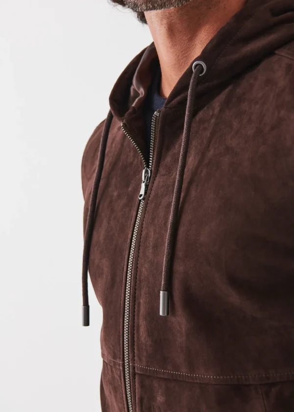 PATRICK ASSARAF Suede Full Zip Jacket | Men Outerwear