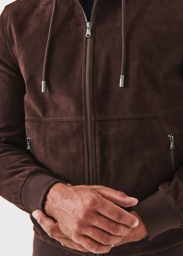 PATRICK ASSARAF Suede Full Zip Jacket | Men Outerwear