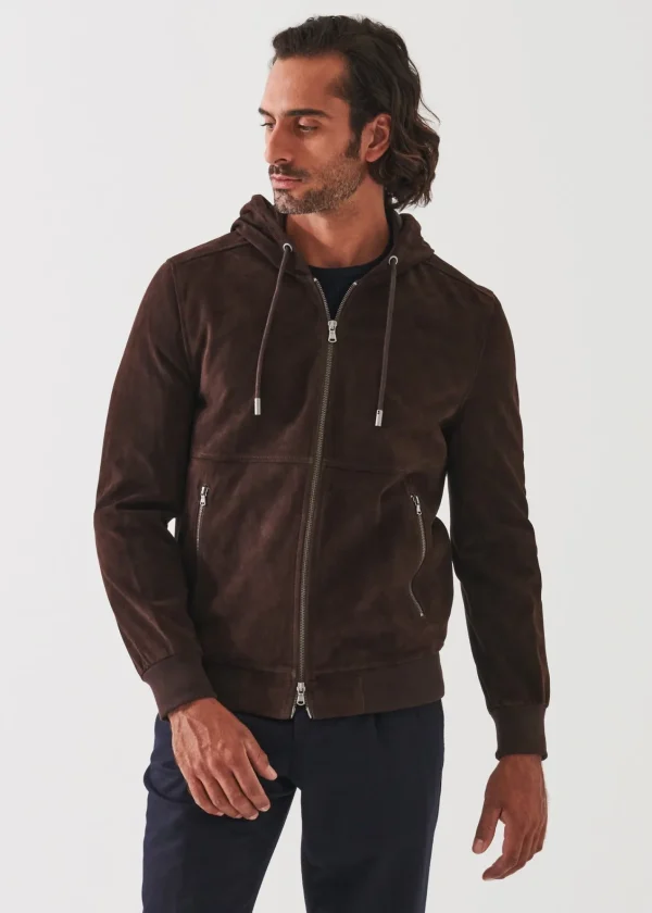 PATRICK ASSARAF Suede Full Zip Jacket | Men Outerwear