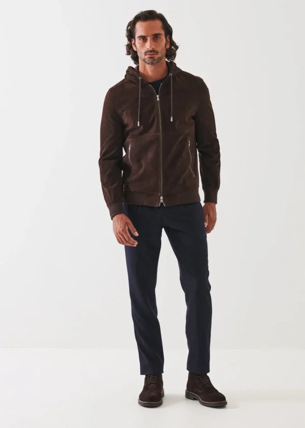 PATRICK ASSARAF Suede Full Zip Jacket | Men Outerwear