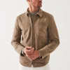 PATRICK ASSARAF Suede Shirt Jacket | Men Outerwear