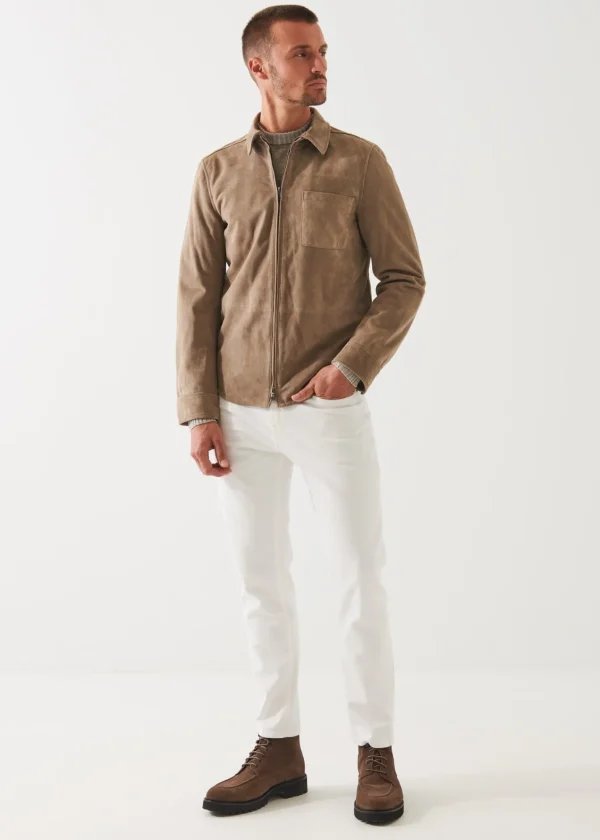 PATRICK ASSARAF Suede Shirt Jacket | Men Outerwear