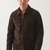 PATRICK ASSARAF Suede Utility Jacket | Men Outerwear