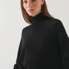 PATRICK ASSARAF Superfine Merino Boyfriend Turtleneck | Women Knitwear