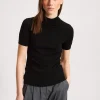 PATRICK ASSARAF Superfine Merino Mock Neck | Women Knitwear