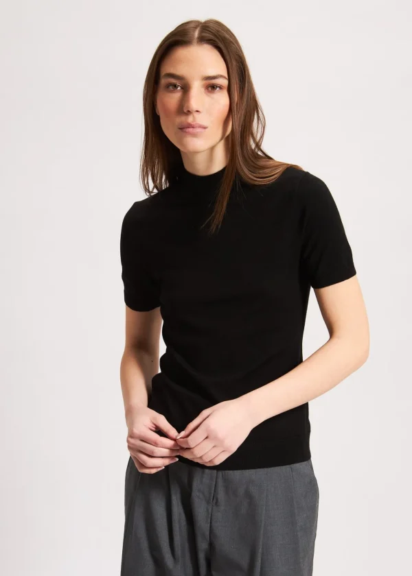 PATRICK ASSARAF Superfine Merino Mock Neck | Women Knitwear