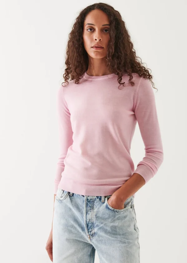 PATRICK ASSARAF Superfine Merino Sunfade Crewneck | Women Knitwear