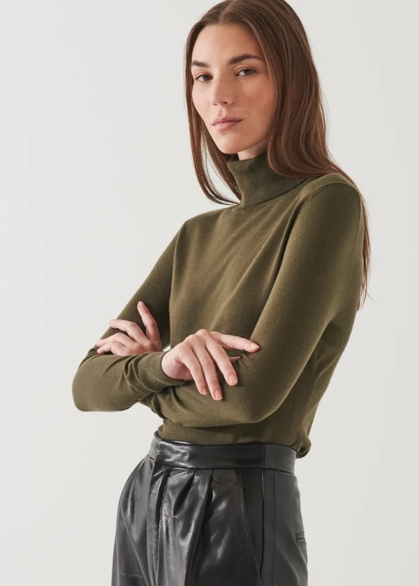 PATRICK ASSARAF Superfine Merino Turtleneck | Women Knitwear