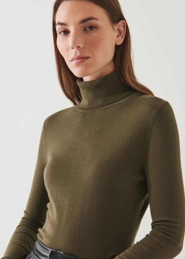 PATRICK ASSARAF Superfine Merino Turtleneck | Women Knitwear