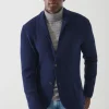 PATRICK ASSARAF Textured Knit Sweater Jacket | Men Blazers