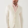 PATRICK ASSARAF Textured Stitch Cotton Blazer | Men Blazers