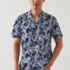 PATRICK ASSARAF Tropical Floral Print Camp Collar Shirt | Men Shirts