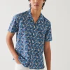 PATRICK ASSARAF Tropical Floral Print Cotton Shirt | Men Shirts