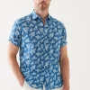 PATRICK ASSARAF Tropical Print Linen Shirt | Men Shirts