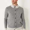 PATRICK ASSARAF Two-Tone Button Front Cardigan | Men Knitwear