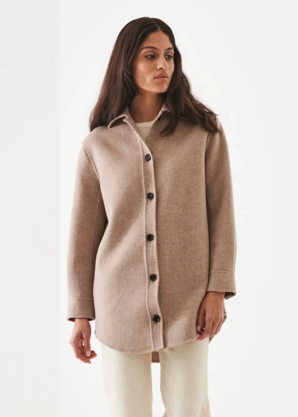 PATRICK ASSARAF Wool Cashmere Shirt Jacket | Women Outerwear