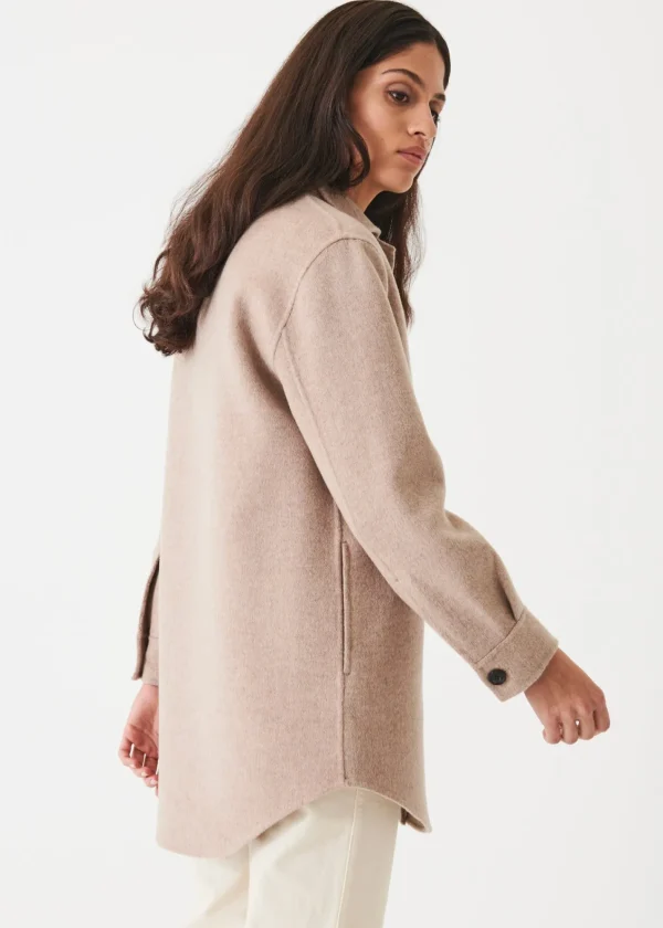 PATRICK ASSARAF Wool Cashmere Shirt Jacket | Women Outerwear