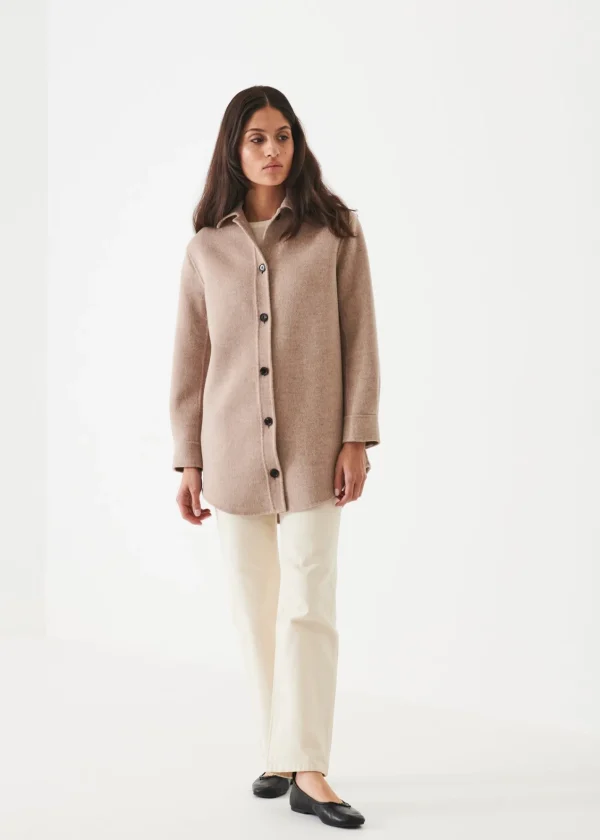 PATRICK ASSARAF Wool Cashmere Shirt Jacket | Women Outerwear