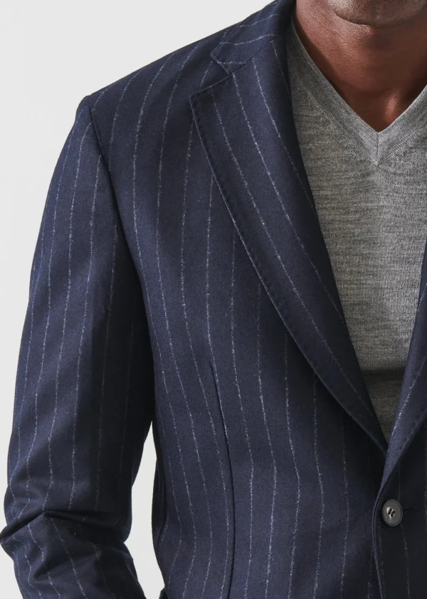 PATRICK ASSARAF Wool Striped Blazer | Men Blazers