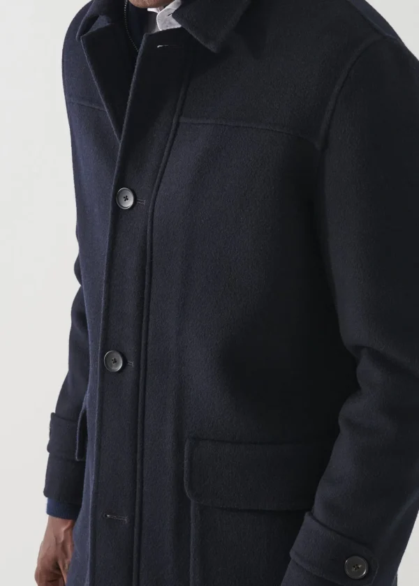 PATRICK ASSARAF Wool-Cashmere Car Coat | Men Outerwear