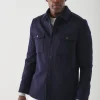 PATRICK ASSARAF Wool-Cashmere Shirt Jacket | Men Outerwear